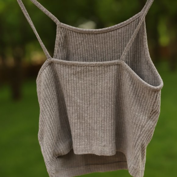 Brandy Melville Tops - Brandy Melville Crop Top Gray